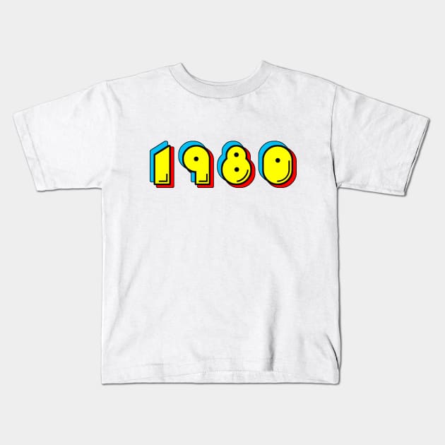 1980 Arcade (variant) Kids T-Shirt by GloopTrekker